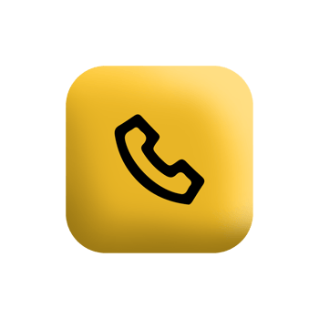 phone icon on yellow square png