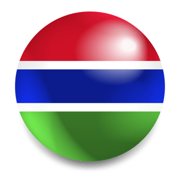 Gambia Flag Round Icon - Gambian Flag Circle png