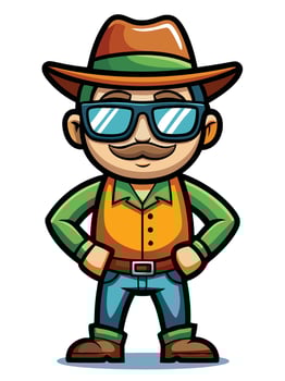 Cartoon Farmer Man Mascot vector