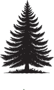 Geometric Christmas Tree Icon vector