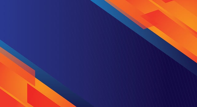Modern abstract background of blue and orange geometric shapes vector