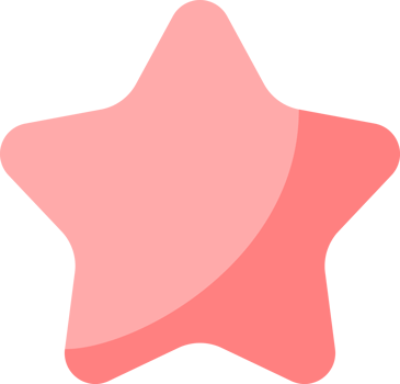 Icon doodle pink star png