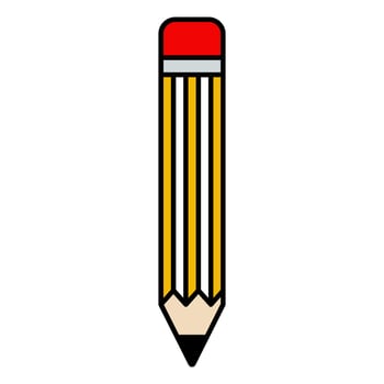 Pencil line icon. Edit sign. Drawing or Writing equipment symbol. Quality flat web app element. Line design Pencil icon. vector