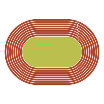 Isolated object of stadium and athletics icon. Set of stadium and race stock illustration. vector