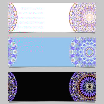 Colorful mandala designs vector
