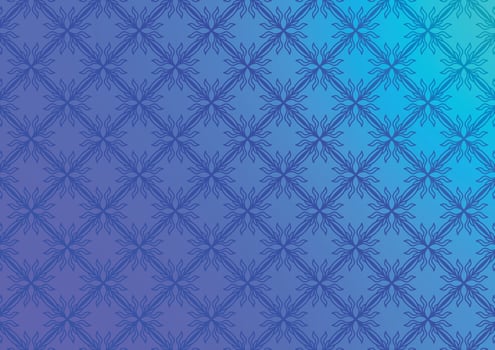 Presentation pattern gradient square blue background vector