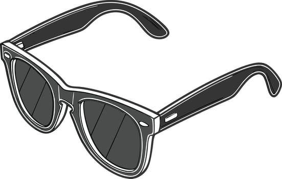 Stylish Sunglasses Design for Fashion and Summer Trends vector