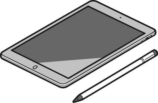 Professional Tablet Device Design for Marketing and Branding vector