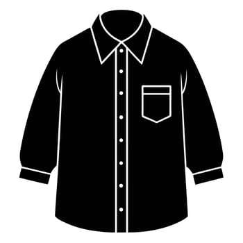 Clean Plain Loose Shirt Design vector