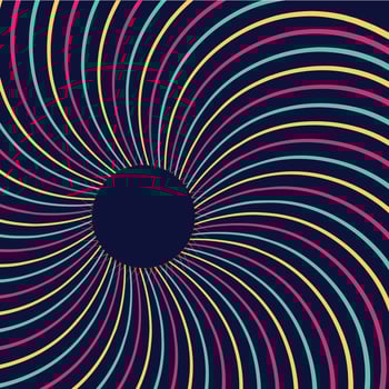 retro sunburst background with exploding starburst texture. japanese radial cartoon pattern in vintage colors. abstract rays, gradient beams, and sparkle for summer art. vector