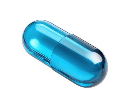 Blue capsule design for health care and medicinal use png