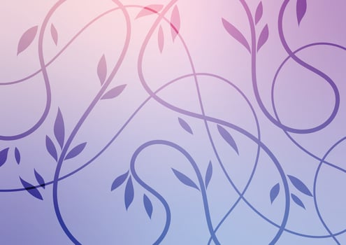 Garden purple line curve presentation graphic vector