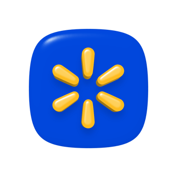 Walmart app icon on transparent background png