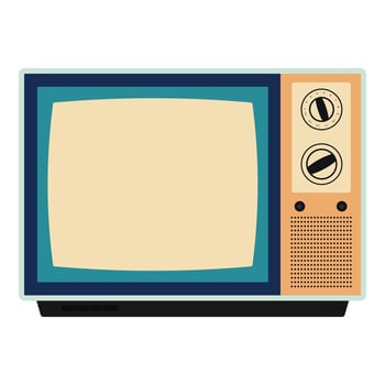 Old Style Retro TV Design vector
