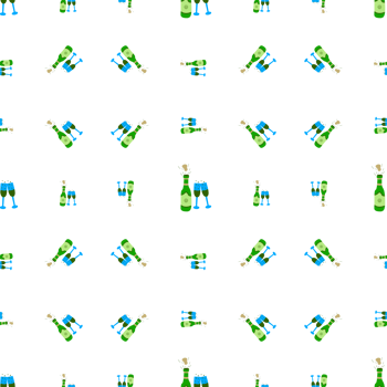 Drink patterns in bottles and glasses transparent background png