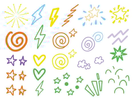 Colorful numbers and letters icon set illustration vector
