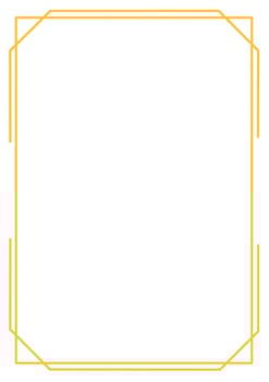 Sharp and Elegant Geometric Corner Lines Yellow Border vector