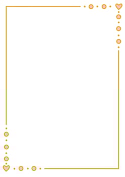 Playful Yellow and Pink Heart and Circle Border Design vector