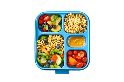 Healthy Kids Lunch Box Pasta Fruit Vegetables png