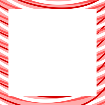 candy cane frame square blank border on transparent background png