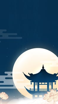 Pagoda under the moonlight vector