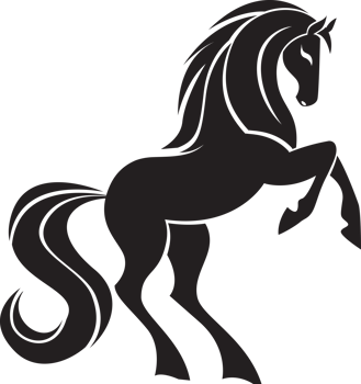 Horse cartoon, logo design png