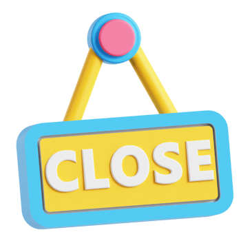 close sign shopping png