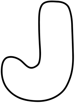 Paper Cut Alphabet. Capital letters. Bold White Graphic Alphabet, J. png