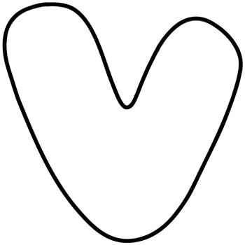 Paper Cut Alphabet. Capital letters. Bold White Graphic Alphabet, V. png