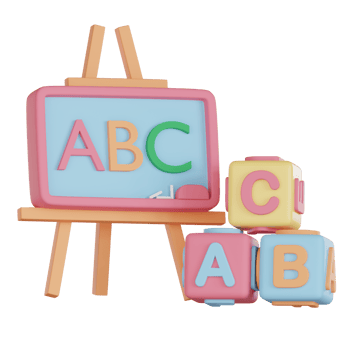 ABC blocks and learning board png