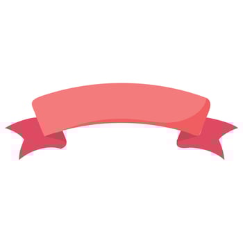 Minimalist Ribbon and Tag for Text vector