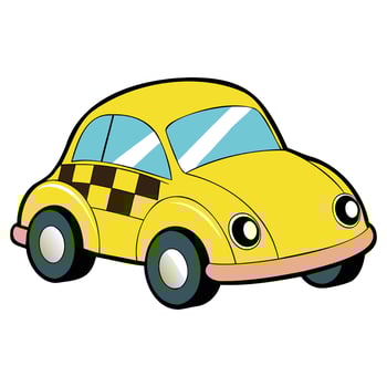Fast and Quick Taxi Cab Service Illustration vector