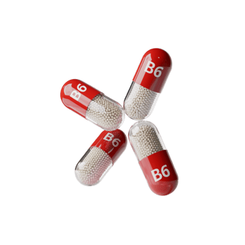 Vitamin B6 Capsules Closeup of Pills png