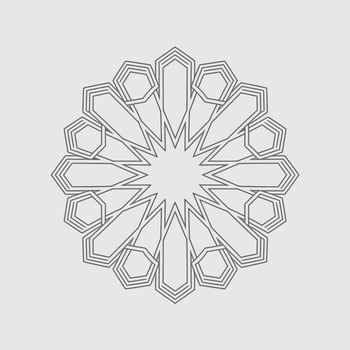 Geometric Star Pattern Design for Decorative Use vector