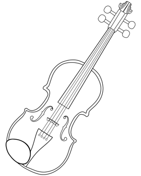 musical instrument coloring page png
