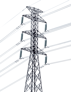 high voltage power line isolated png