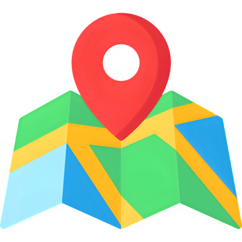 Find your way with this map icon, perfect for travel, navigation and location services png