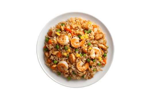 Delicious Shrimp Chicken Fried Rice Asian Cuisine Meal png