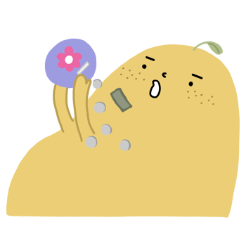 illustration a lemon cartoon with saving money png