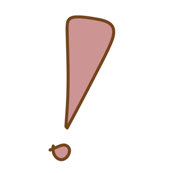 a pink exclamation mark icon on a transparent background png