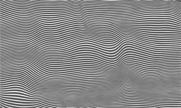 Intricate abstract pattern with wavy lines and dots vector