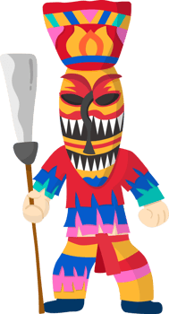 Phi Ta Khon in thai tradition, ghost mask png