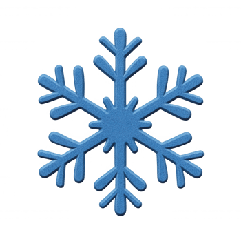 3d icon projects light blue snowflake Nativity isolated on transparent background, perfect for glossy and christmas winter png