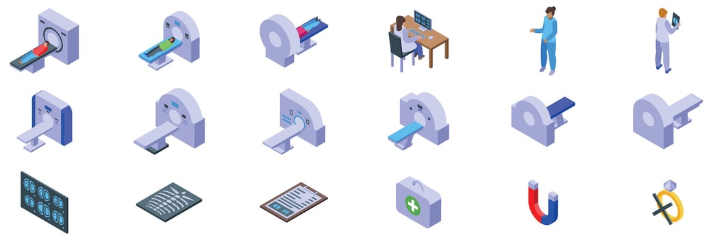 Medical imaging equipment and technologies vector