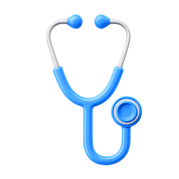 Blue Stethoscope on Medical Equipment png
