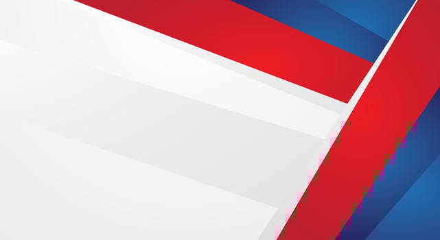 Modern red blue border frame element on white background vector