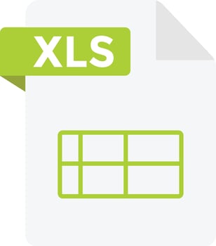 XTS file format icons. File types with document extension. File symbols collection.. multimedia data symbols vector