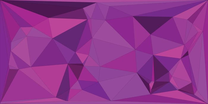 Vibrant geometric abstract purple and pink crystal facets vector