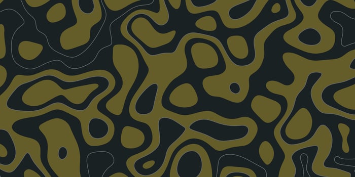 Abstract organic shapes create a visually striking pattern inspired by nature in green and black colors vector