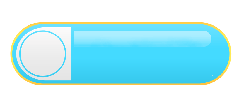 UI Element Switch Button with Blue Bar and White Circle png